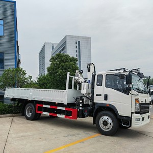 ราคาโรงงาน รถบรรทุกเล็ก HOWO 4x2 พร้อมเครนบูมพับได้ 5 ตัน สำหรับขาย - Product Image 2