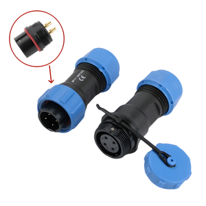 IP68 PA66 Cat 6A/CAT.6 встроенный соединитель водонепроницаемый RJ45 8P8C разъем с латунными контактами и нейлоновым корпусом" - Product Image 6