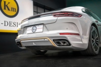 Kit carrosserie pour Porsche Panamera 2017 2018 2019 2020 971.1 (modèles anciens vers nouveaux 976 Turbo2026), comprenant DRL, jupes latérales et pare-chocs arrière d'origine