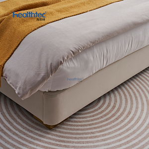 Lit rembourré en cuir King Size Ventes d'usine Ensembles pour <span class=keywords><strong>chambre</strong></span> moderne Lit double en cuir minimaliste - Product Image 5