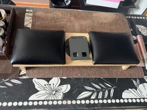 <b>Nail</b> <b>Tool</b> Armrest PU Leather Soft High-Density Sponge Hand Pillow Cushion with Solid Wood Bracket Anti-slip Mat - Product Image 6