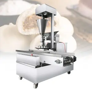 Automatic small commercial chinese round moulding steamed stuffed bun machine filling momo baozi maker dim sum making machine