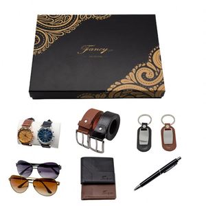 Men's Sunglasses 5Pcs Father's Day Watch Wallet Birthday Gift Set With Box - Product Image 4