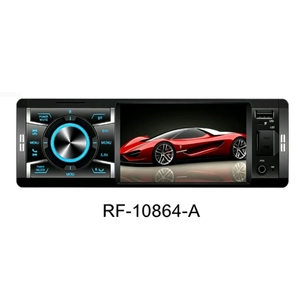 Reproductor MP5 de coche de un solo DIN con pantalla retráctil, Carplay inalámbrico, BT, FM, reproductor de audio y video para coches universales - Product Image 1