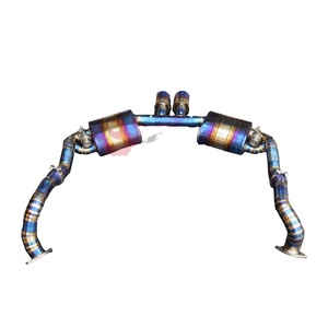 Sistema de Escape Catback de Titanio Grado 5 Vortex OEM para Porsche Boxster y Cayman 987.1 987.2 981 Ti con Válvula, Fácil Instalación - Product Image 1