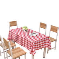 Nappe de table moderne pour restaurant occidental, tissu tissé à carreaux noir, blanc, vert et rouge