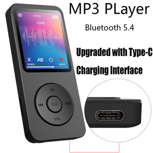 Reproductor <span class=keywords><strong>MP3</strong></span>/<span class=keywords><strong>MP4</strong></span> de música con sonido sin pérdidas portátil con grabadora de voz de pantalla de altavoz HD, Radio FM, admite hasta 64GB - Product Image 2