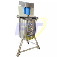Mélangeur de laboratoire en acier inoxydable pour boues minières, 5L, 15L, 30L, petit tambour de mélange de pulpe, seau d'agitation pour minéraux à agitation uniforme