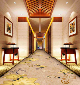 Tapis de couloir d'hôtel de luxe moderne, polyester de haute qualité, imprimé oriental, tissé à la machine, pelucheux, pour couloir, salon - Product Image 2