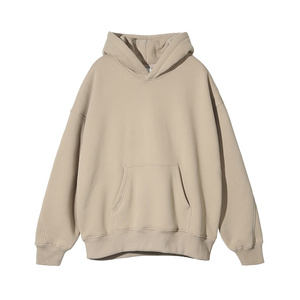 Sudadera con capucha de algodón 2026 para <span class=keywords><strong>hombre</strong></span>, de hombro caído, tipo jersey, de peso pesado, oversize, de corte holgado, estilo streetwear, lisa para bordar - Product Image 2