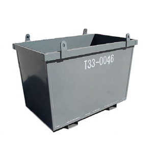 T33 2m3スキップビン屋外スクラップ金属リサイクルビンホイール付き - Product Image 1