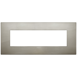 Vimar Brushed Steel Wall <b>Plate</b> 21.75 In X 9.5 In For <b>Switches</b> - Product Image 1
