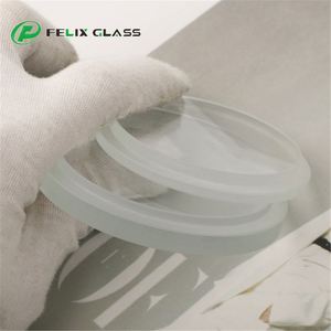 Manufacturer Custom LED <b>Light</b> CNC Cutting Regular Round <b>Step</b> Transparent Tempered Cover Glass - Product Image 5