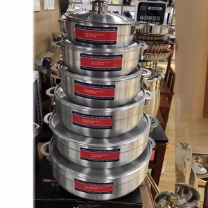 Conjunto de Utensílios de Cozinha Antiaderentes de Alumínio com 6 Peças, Ecológico, Seguro para Forno, Estilo Americano, Acessórios de Cozinha, Panela de Sopa, Panela para Ensopados, Caçarola Grande - Product Image 2