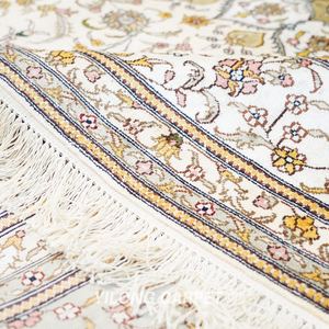 Tapis en soie du Cachemire noué à la main YILONG 8'x10', tapis vintage classique fait à la main, tapis <span class=keywords><strong>Nain</strong></span> à vendre - Product Image 6