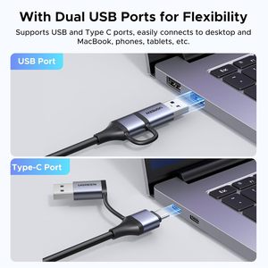Carte de <span class=keywords><strong>capture</strong></span> UGREEN 2K 30Hz 4K en entrée pour USB 3.0/USB-C, 1080P 60FPS, faible latence pour le streaming et l'enregistrement de <span class=keywords><strong>jeux</strong></span>, compatible - Product Image 6