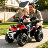 Quad enfant HT M610-1, buggy électrique 12V pour enfants avec barre de poussée parentale, ATV électrique pour enfants pour l'aventure tout-terrain