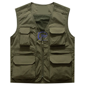 เสื้อกั๊กผู้ชายแบบซาฟารีกลางแจ้งแขนกุดสำหรับตกปลาฤดูร้อน - Product Image 1