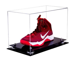Tùy chỉnh rõ ràng Acrylic hình chữ nhật Giày Sneaker hiển thị trường hợp với cơ sở màu đen - Product Image 1