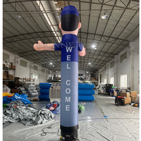 Homme dansant de main de vague de tube de danseur de ciel d'air gonflable personnalisé commercial pour la publicité avec le ventilateur