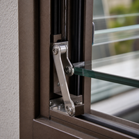 Ventana con Rejilla Ajustable de Aluminio para Ventilación Comercial