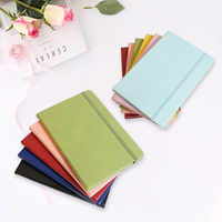 Carnets promotionnels A4 personnalisés en gros à faible MOQ, esthétiques, en lin, avec couverture rigide en cuir PU pour étudiants