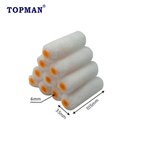 QIXI <span class=keywords><strong>Rullo</strong></span> per Pittura Economico da 4 Pollici, Senza Pelucchi, per Fai-da-Te, per Tutte le Vernici e Finiture, per Piccole Aree e Angoli, in Poliestere - Product Image 2