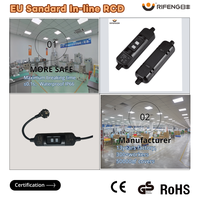 Prise Électrique Portable Détachable RIFENG CE RV Standard 10A 16A 10mA 30mA avec Disjoncteur Différentiel (RCD) 220~250V, Protection contre les Fuites, Étanche IP66, Anti-Surtension