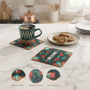 Posavasos de Papel Ecológicos Personalizados al por Mayor, Cuadrados, para Bares, Pubs y Restaurantes, Servicio de Impresión - Product Image 1