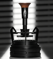 . Agitateur à expresso WDT à design creux, outil de distribution de café réglable en hauteur avec base en silicone pour différents types de cafetières