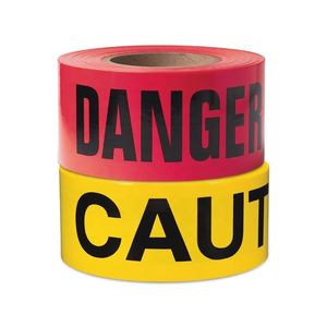 Cinta de advertencia de peligro de PE roja, suministro de fábrica - Product Image 4