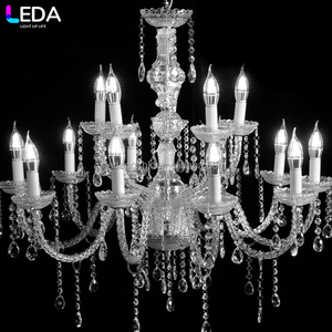 LEDA Party Event Transparent <b>Ceiling</b> <b>Decor</b> 15-Light Transparent Pendant Lamp White Acrylic Pendant Light for <b>Wedding</b> - Product Image 2