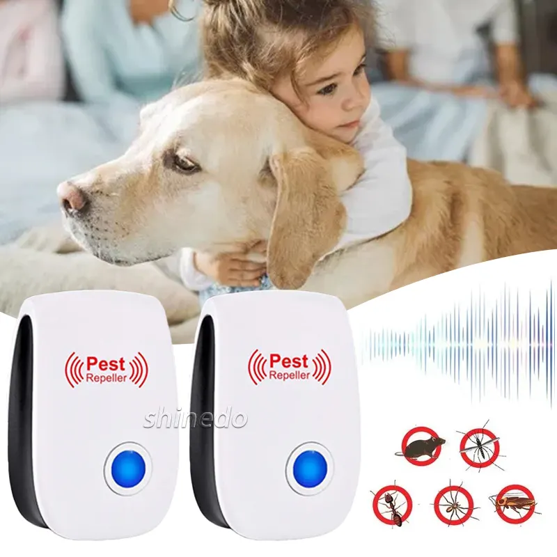 Best Selling Ultrasonic Repeller Reject Electronic Mosquito Killer Light Trap Lamp Repellant Pest Control with plug