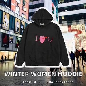 เสื้อฮู้ดดี้โอเวอร์ไซส์ผ้าเทอร์รี่พิมพ์ลายดิจิทัลสำหรับผู้ชาย แบรนด์ OEM รุ่น Solid Lined แฟชั่นฤดูใบไม้ร่วง - Product Image 2