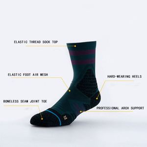 Thickened Towel Bottom Running Basketball <b>Socks</b> - Product Image 2