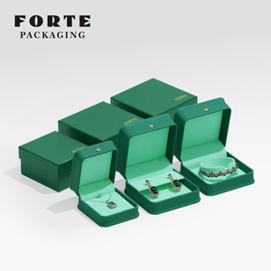 FORTE High Grade Custom Jewelry Set Including Ring Bracelet Necklace <b>Earrings</b> with Personalized Logo <b>Gift</b> Packaging Necklace <b>Box</b> - Product Image 3