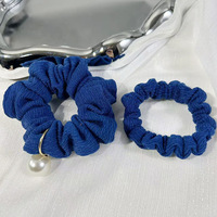 Damen Herbst Winter Neu Gestrickter Haargummi mit Schleife, Vielseitiger Hochelastischer Pferdeschwanz-Haargummi mit Haarknoten