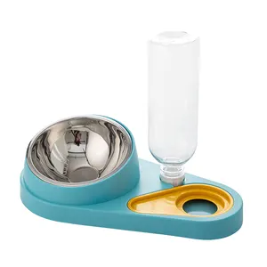 Pet Automatic Water Dispenser With Stainless Steel Feeding Bowl