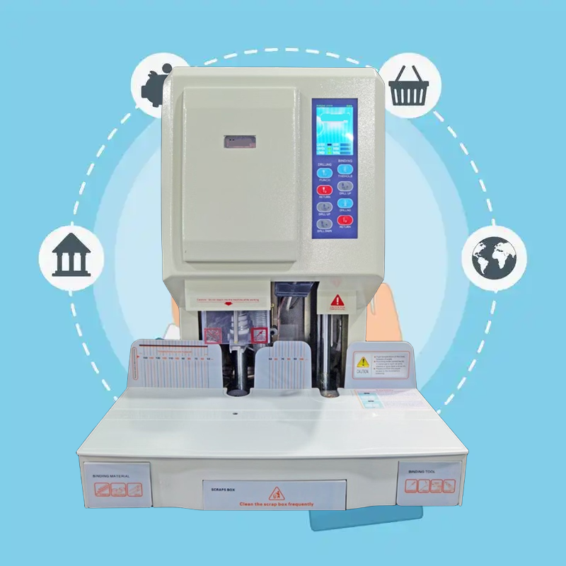 6270D Automatic Hot Melt Riveting Machine for 700 Sheet Vouchers Book Binding Glue Machine Currency Binders