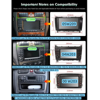 Autoradio Android 7 pouces avec Carplay, lecteur multimédia pour Mercedes Benz CLC W203 Classe C C180 C200 CLK200 CLK W209