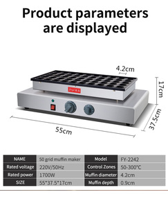 <span class=keywords><strong>OEM</strong></span> Aliexpress thương mại thép không gỉ không dính mini bánh máy điện Hà Lan mini bánh máy 50 Pancake <span class=keywords><strong>Maker</strong></span> - Product Image 2