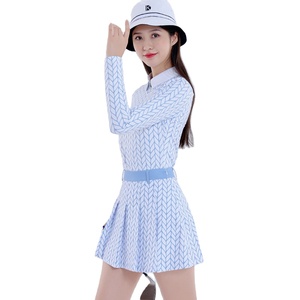 Ensemble de <span class=keywords><strong>golf</strong></span> pour femmes, veste en nylon/cachemire à manches longues avec perles, nouvelle collection automne-<span class=keywords><strong>hiver</strong></span>, pour le sport en plein air, uniforme de <span class=keywords><strong>golf</strong></span> - Product Image 3
