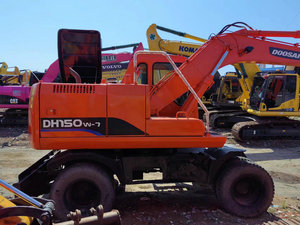 Excavadora de ruedas usadas de marca coreana en buen estado, excavadoras de ruedas usadas de 210W de Doosan en venta a bajo precio - Product Image 2