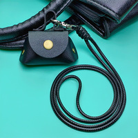 Dompet Mini Kulit Liontin Kalung Tas Penyimpanan Earphone Kelas Atas Niche Lanyard Dompet Mini Liontin Fashion