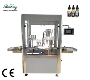 Machine de remplissage automatique d'huile essentielle de compte-gouttes en verre de flacon de gouttes oculaires de petite bouteille de 10ml 30ml et machine de capsulage