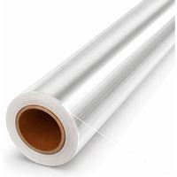 Rouleau de film cellophane transparent 31,5 po x 100 pi 3 mil, qualité alimentaire, pour paniers-cadeaux, friandises, emballage de fleurs