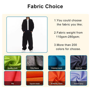 Survêtement d'hiver décontracté surdimensionné respirant et écologique de haute qualité avec fermeture éclair, tissu gris confortable, sweat-shirt technique pour homme - Product Image 3