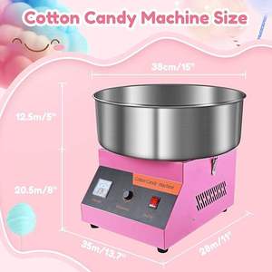 Commercial Portable High-Speed Automatic <strong>Pink</strong> Cotton <strong>Candy</strong> Machine Full Mini Electric for Bakery Sugar Food <strong>Candy</strong> <strong>Floss</strong> - Product Image 2