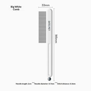 Peigne de toilettage pour animaux à poils longs, peigne à dents lâches pour chiens et chats, brosse démêlante à dents denses pour Golden Retriever et Border Collie - Product Image 6