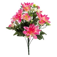 Groothandel 9-delige waaier-vormige kunstmatige Dahlia boeket voor Moederdag, openingsbanket, decoratie van feestlocaties